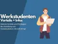 Ein junger Mann mit Laptop, der die Vorteile einer Werkstudenten-Anstellung erklärt.