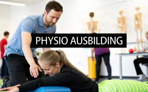 Physiotherapeut leitet Übung an. Ein spannendes sporttherapie studium mit Fokus auf praktische Ausbildung.